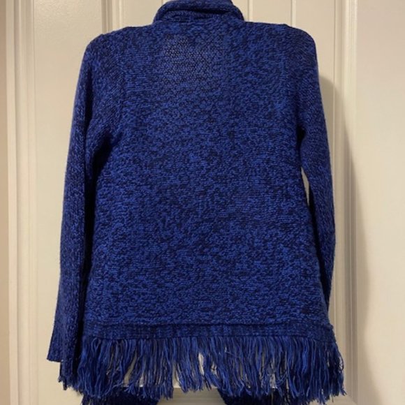 Blue Sweater Wrap Girls Size 16 - Picture 3 of 6
